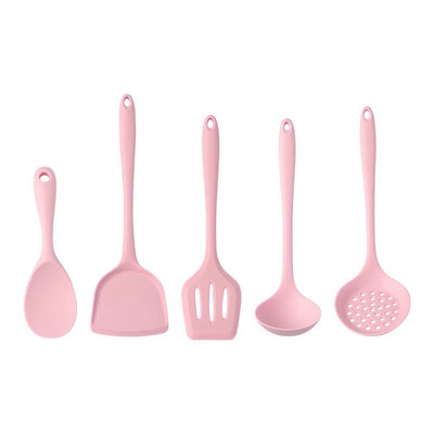 5 Pcs Household Heat Resistant Silicone Cooking Utensil Set Spatula