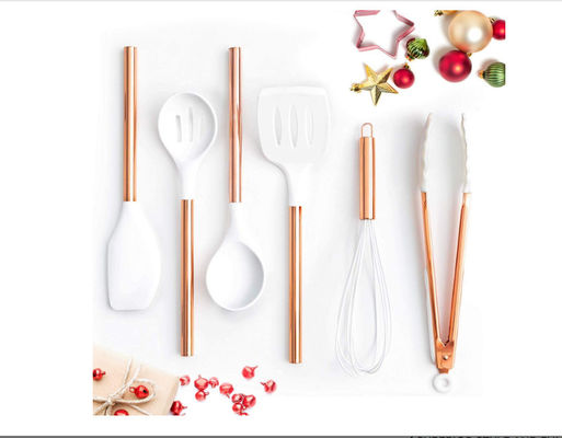 White Silicone kitchen utensil sets Utensils for Modern Cooking