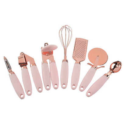 7 Pcs Kitchen Fancy Smart Gadget Set Copper Coated Stainless Steel Utensils