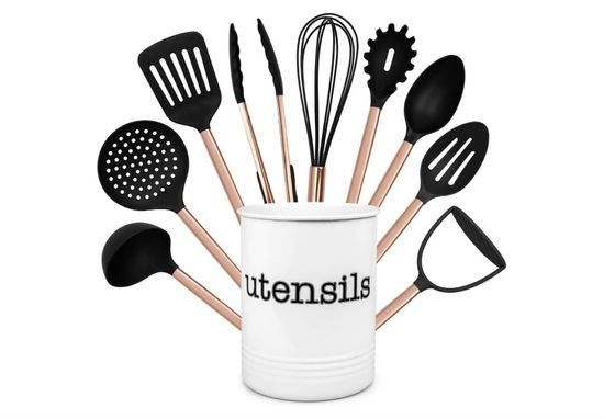 CIQ Certified Nylon Kitchen Tool Set , Scratchless Nylon Utensil Set