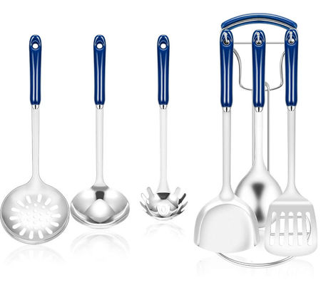 ODM Kitchen Utensils Stainless Steel Set , CU Kitchen Cooking Utensils Set