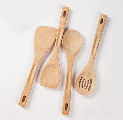 FDA Approved Wooden Cooking Utensils Set Odorless Non Deformed