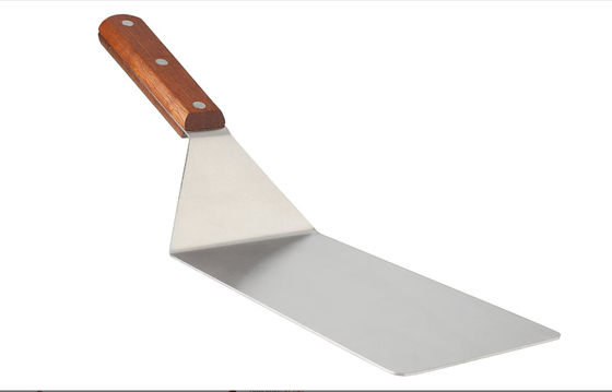 Extra-Large Sturdy Stainless Steel kitchen utensil sets Spatula with Wooden Handle