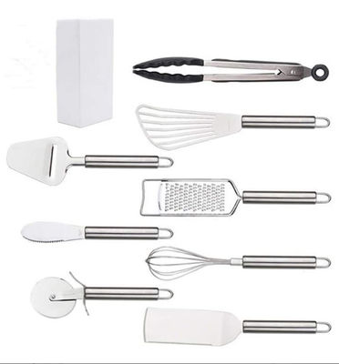 Multipurpose Stainless Kitchen Utensil Set Nonmelting Rustless 8 Piece
