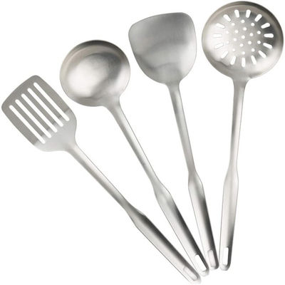 Odorproof Stainless Steel Kitchen Utensil Sets , Heat Resistant Utensil Set