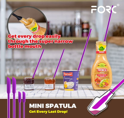 Seamless Silicone Kitchen Utensil Sets Purple Multifunction Dishwashersafe