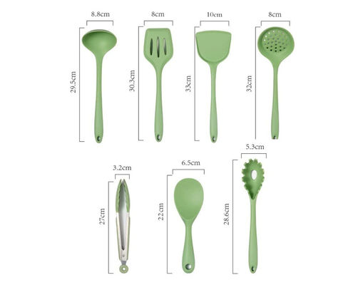 Nonmelting Silicone Utensil Set Kitchen Set , All Silicone Cooking Utensils