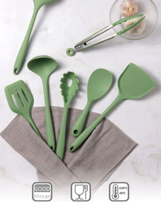 Nonmelting Silicone Utensil Set Kitchen Set , All Silicone Cooking Utensils