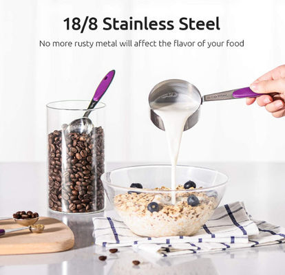 NonBPA Stainless Steel Kitchen Utensil Sets Measuring Spoon Set FDA Approved