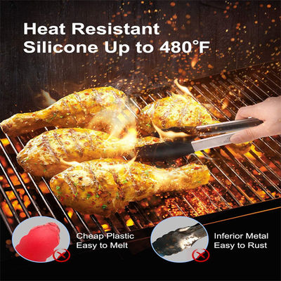 BPA Free Kitchen Food Tongs , Noncorrosive Catering Tongs Stainless Steel