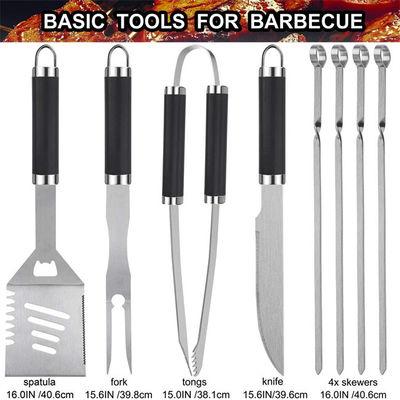 Multipurpose Bbq Grill Tool Set Elongated Odorless Extra Thick