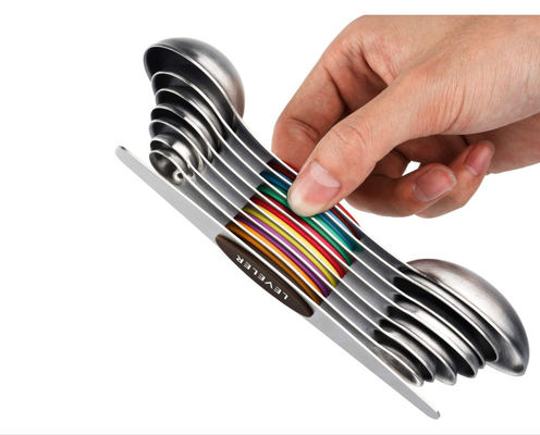 Multifunction Stainless Steel Utensil Set , Nondeform steel measuring spoon set