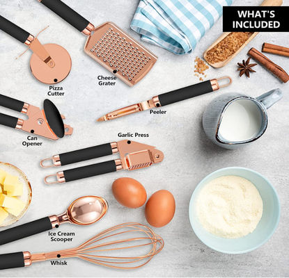 Scratchfree Bbq Cooking Utensils Set , Meltingfree Stainless Steel Grill Tools
