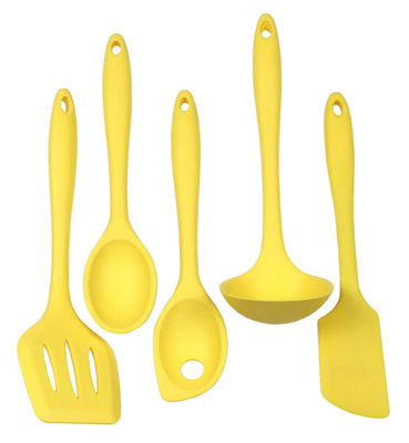 ODM Colorful Silicone Kitchen Utensil Set , Non Toxic Silicone Cooking Utensils