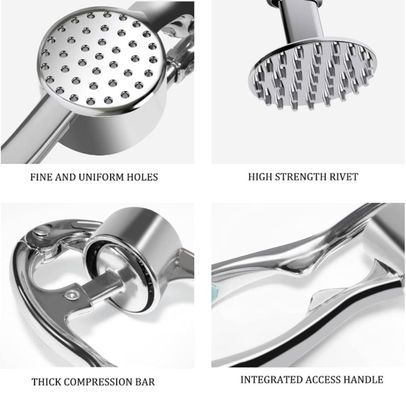 FDA Approved Stainless Steel Garlic Press Peeler Set Multifunctional
