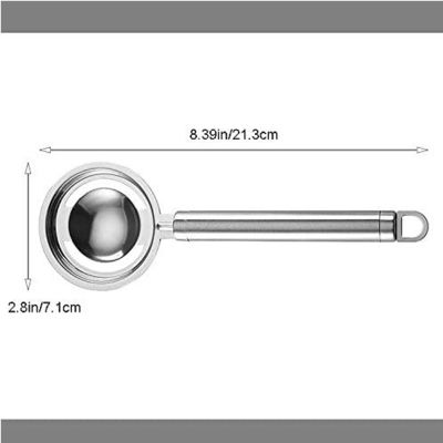 Multiusage Stainless Steel Egg Yolk Separator CU Approved 21.3cm Long