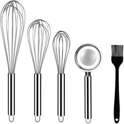 Nonrust Mini Whisk Stainless Steel , Wire Whisks For Cooking Dustproof