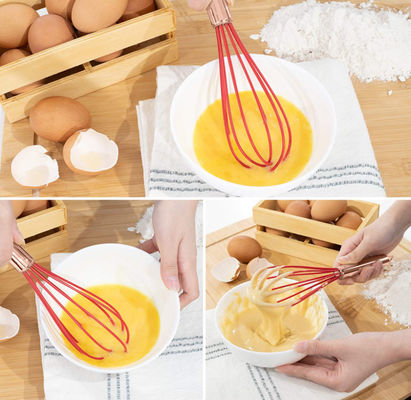 2pcs Kitchen Utensils Whisk , LFGB Approved Whisk For Blending Mixing