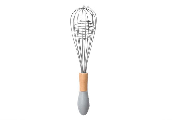 Antiscald Egg Beater Stainless Steel , Nonslip Whisk Cooking Utensil