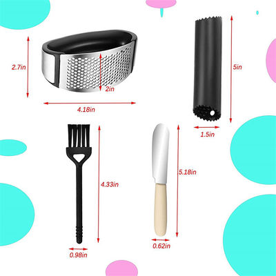 ODM Available Arc Shaped Garlic Press Sanding Surface Ergonomic