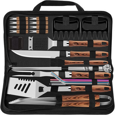 FDA Heavy Duty BBQ Tools Gift Set Extra Thick Stainless Steel Grill Utensils