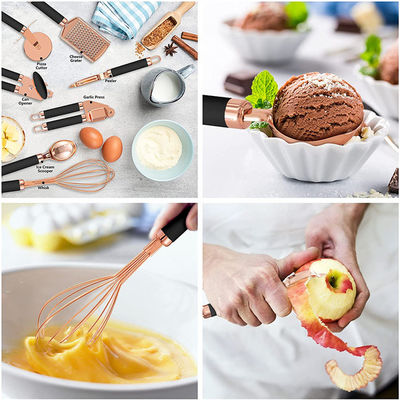 Kitchen Gadget Set Copper Coated Stainless Steel Utensils For Camping