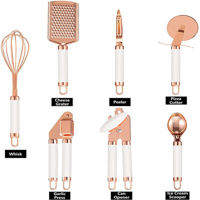 Kitchen Gadget Set Copper Coated Stainless Steel Utensils For Camping