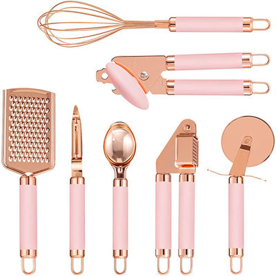 Kitchen Gadget Set Copper Coated Stainless Steel Utensils For Camping