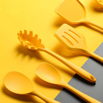 Nonstick 8 Pcs Silicone Cooking Spoons Utensils Set For Kitchen