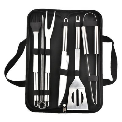 BBQ 5 Piece Family Outdoor Portable Cloth Bag Tools For Barbecue