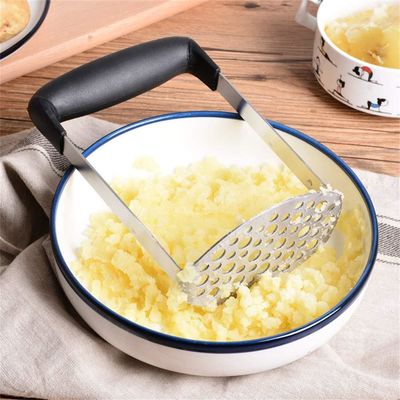 Stainless Steel Garlic Press Manual Kitchen Gadget Mashed Potato Masher Modern