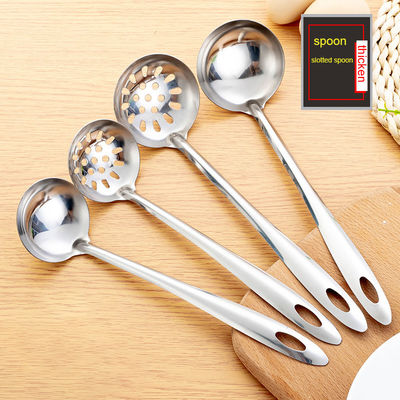 6 Pcs Eco Friendly Stainless Steel Utensils Shovel Soup Spoon