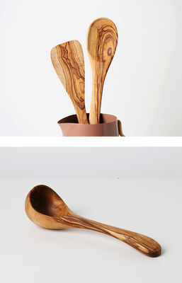 Olive Wooden Kitchen Utensil Set Handmade Kitchen Porridge Spoon Spatula