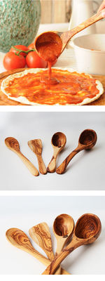 Olive Wooden Kitchen Utensil Set Handmade Kitchen Porridge Spoon Spatula