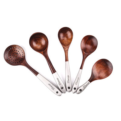 FDA Wooden Cooking Set Shovel No Paint Household Chicken Wing
