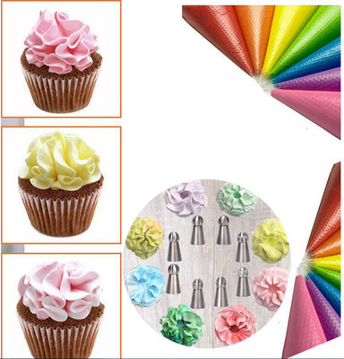 LFGB Stainless Steel Piping Tips Frosting Icing Piping Nozzles Set Flower Cake Decorating For DIY Baking