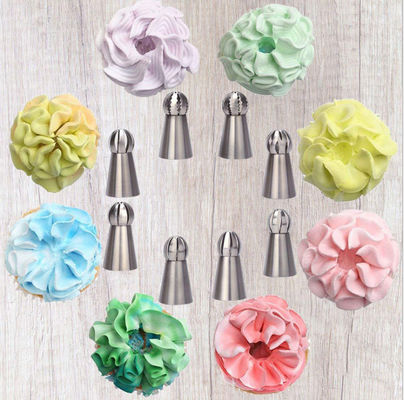 LFGB Stainless Steel Piping Tips Frosting Icing Piping Nozzles Set Flower Cake Decorating For DIY Baking