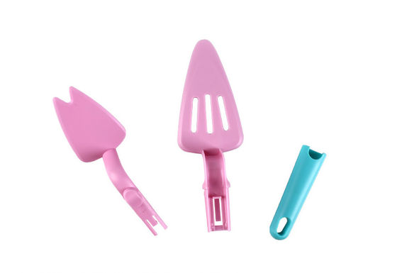Colorful Removable Triangle Cake Spatula Mobile Cake Making Tool For Home Baking