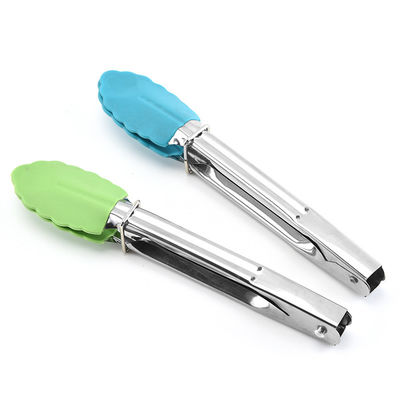 LFGB Stainless Steel Food Clip Kitchen Multifunctional BBQ Bake Bread Steak Clip