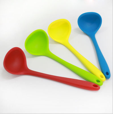 Small 21cm Silicone Mini Spoon Children's Cutlery Kitchen Tools Cooking Spoon