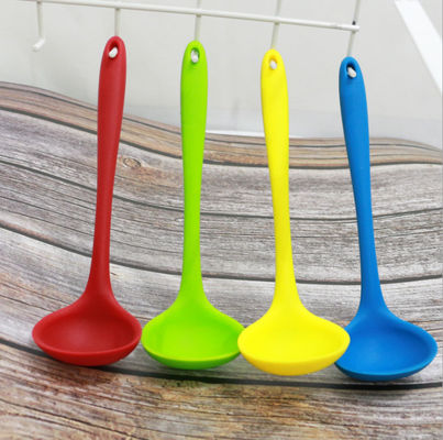Small 21cm Silicone Mini Spoon Children's Cutlery Kitchen Tools Cooking Spoon