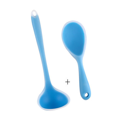 Family Silicone Rice Spoon With Non Stick Rice Shovel Spoon Two Piece Set