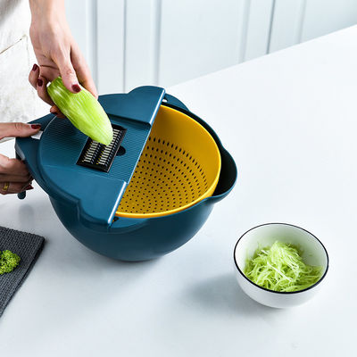 Round Vegetable Slicer 12 Sets Household With Hand Protector Planer