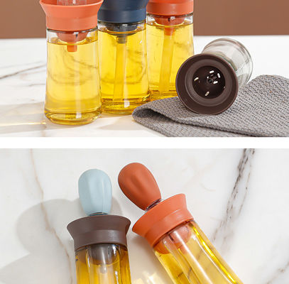 Pinch Bottle Silicone Oil Bottle Oil Can Brush Quantitative Brush Kitchen Baking Brush Bottle BBQ