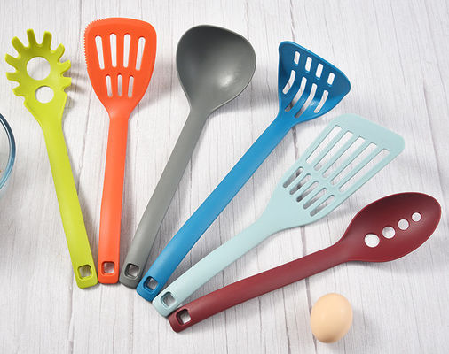 Creative Color Silicone Kitchen Utensil Sets Combination Nylon Scoop Nonstick 6 Pcs Set