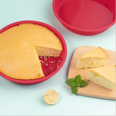 Nonstick Circular Chiffon Silicone Baking Cake Mold Circular Model 8'' Cake Pan Silicone Model