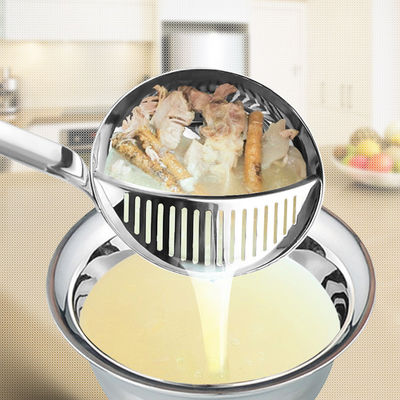 SS Kitchen Utensil Sets Spoon Strainer Detachable Hot Pot Filter Spoon