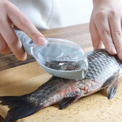 Practical Fish Scale Planer With Lid Brush Manual Tool Kitchen Gadgets Tools