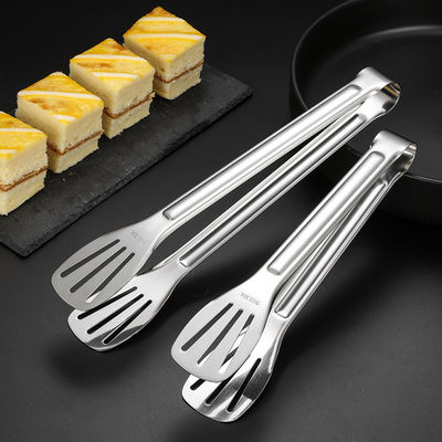 Premium Heavy Duty Non Stick BBQ Cooking Kitchen Food Tongs 304 Stainless Steel