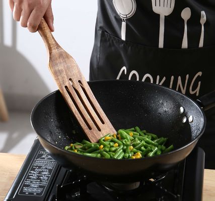 5Pcs Premium Natural Teak Wood Spatulas Spoons Set Nonstick